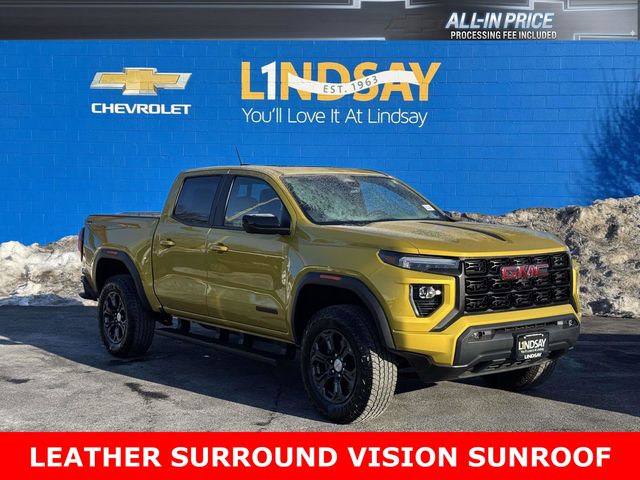 Solar Flare Metallic 2024 GMC Canyon Elevation Crew Cab 4WD Pickup Truck Four-Wheel Drive 8-Speed Automatic