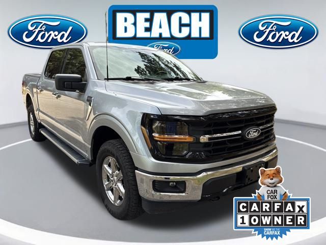 Iconic Silver Metallic 2025 Ford F-150 Pickup Truck Four-Wheel Drive Automatic