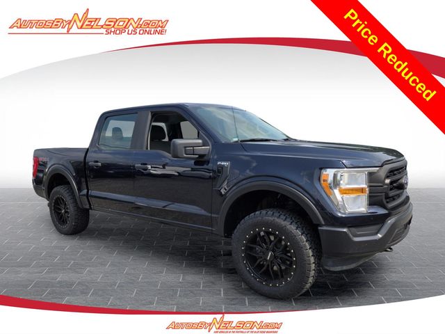 Blue Metallic 2021 Ford F-150 Pickup Truck Four-Wheel Drive Automatic