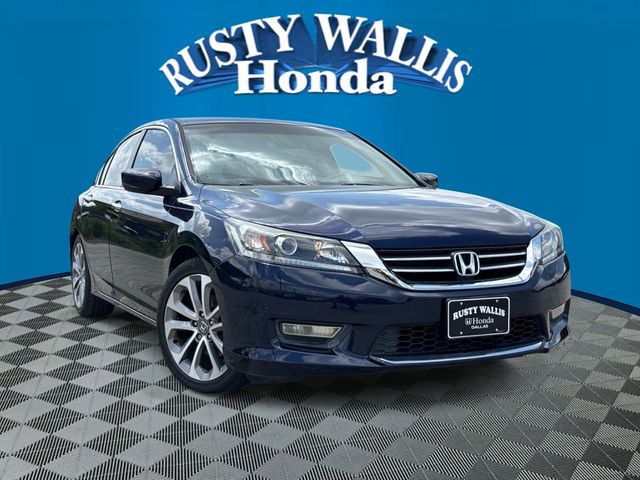 Blue 2013 Honda Accord Sport Sedan Front-Wheel Drive Continuously Variable Transmission