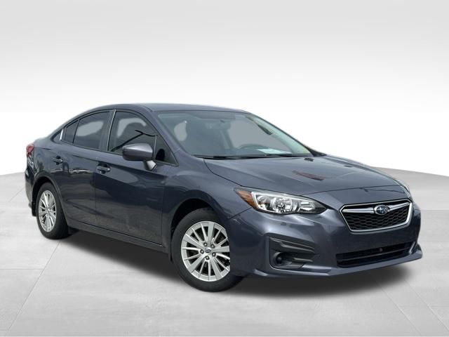 Gray Metallic 2017 Subaru Impreza 2.0i Premium Sedan All-Wheel Drive Continuously Variable Transmission