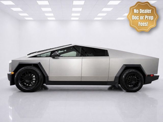 Gray (Stainless Steel) 2024 Tesla Cybertruck Pickup Truck All-Wheel Drive 1-Speed Automatic