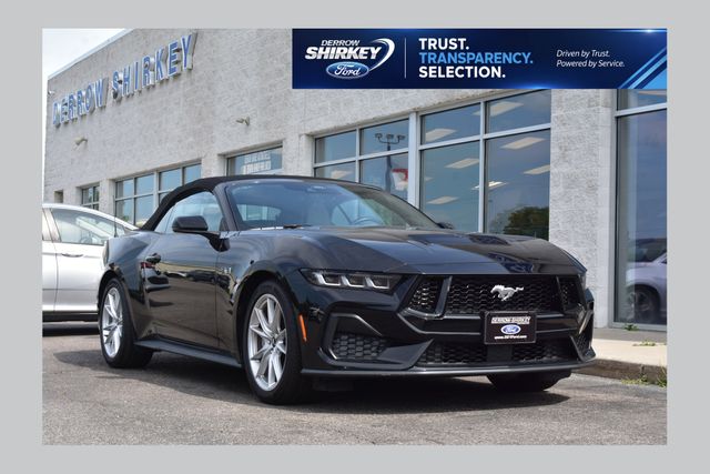 Shadow Black 2024 Ford Mustang Convertible Rear-Wheel Drive Automatic