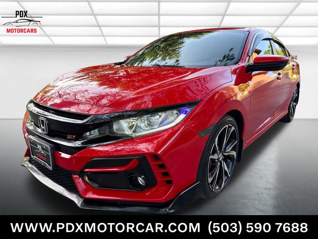Red 2017 Honda Civic Sedan Front-Wheel Drive 6-Speed Manual