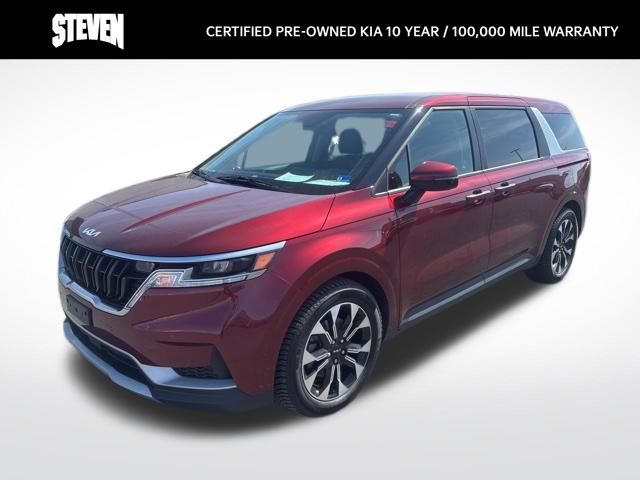 Flare Red 2024 Kia Carnival EX FWD Minivan Front-Wheel Drive 8-Speed Automatic