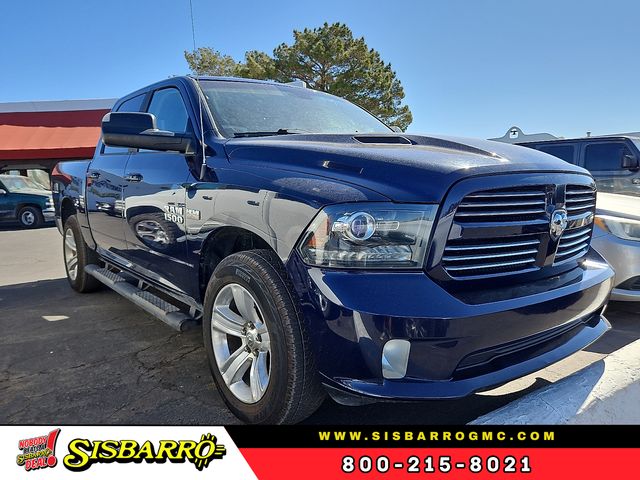True Blue Pearlcoat 2015 RAM 1500 Sport Crew Cab 4WD Pickup Truck Four-Wheel Drive 8-Speed Automatic