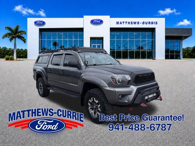 Magnetic Gray Metallic 2015 Toyota Tacoma Double Cab V6 PreRunner Pickup Truck 4X2 5-Speed Automatic