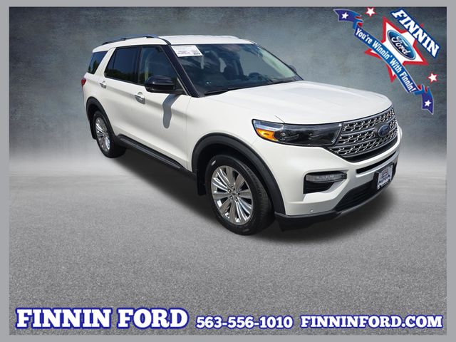 Star White Metallic Tri-Coat 2022 Ford Explorer SUV / Crossover All-Wheel Drive Automatic
