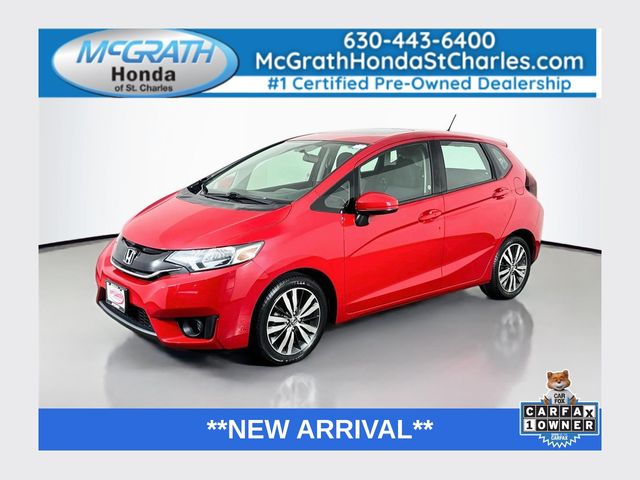 Milano Red 2015 Honda Fit Hatchback Front-Wheel Drive Continuously Variable Transmission