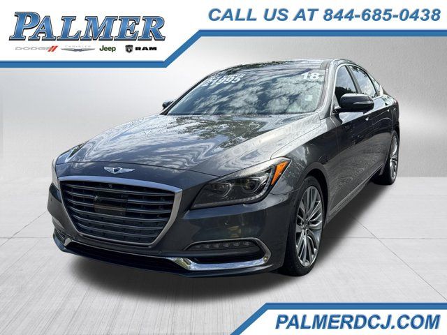 Gray 2018 Genesis G80 Sedan Rear-Wheel Drive 8-Speed Automatic