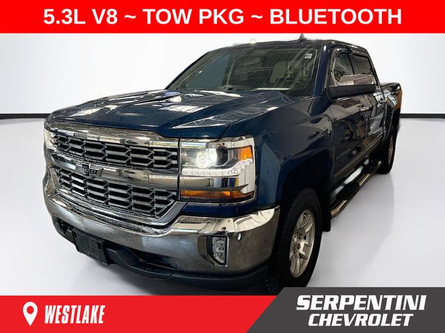 Deep Ocean Blue Metallic 2018 Chevrolet Silverado 1500 Pickup Truck Four-Wheel Drive 6-Speed Automatic Overdrive