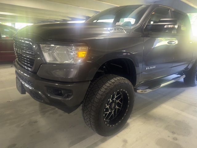 Gray (Granite Crystal Metallic Clearcoat) 2019 RAM 1500 Big Horn Crew Cab 4WD Pickup Truck Four-Wheel Drive 8-Speed Automatic