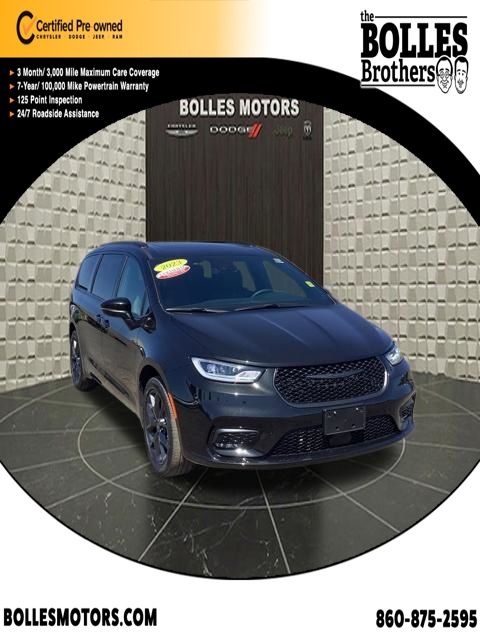 Brilliant Black Crystal Pearlcoat 2023 Chrysler Pacifica Minivan All-Wheel Drive 9-Speed Automatic