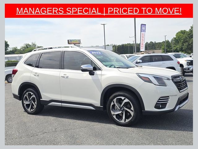 Crystal White Pearl 2022 Subaru Forester Touring Crossover AWD SUV / Crossover All-Wheel Drive Continuously Variable Transmission