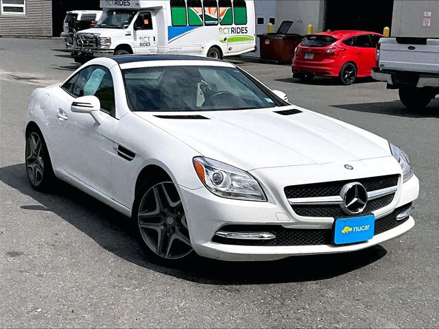 White 2015 Mercedes-Benz SLK Convertible Rear-Wheel Drive 