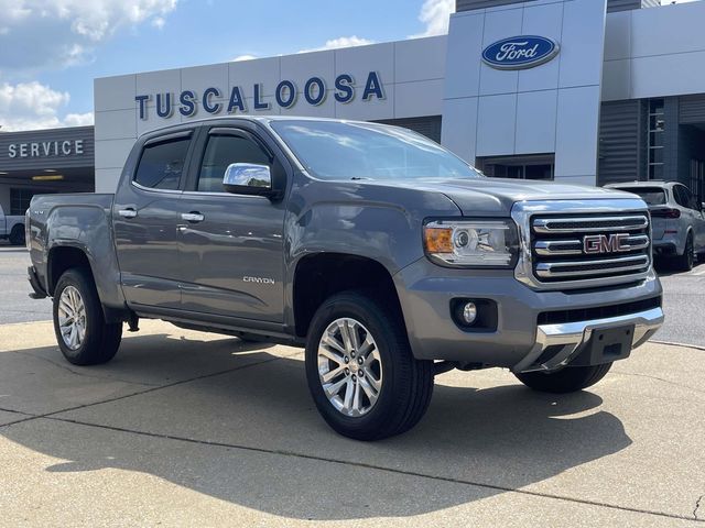 Gray (Steel Metallic) 2018 GMC Canyon Pickup Truck Four-Wheel Drive 8-Speed Automatic