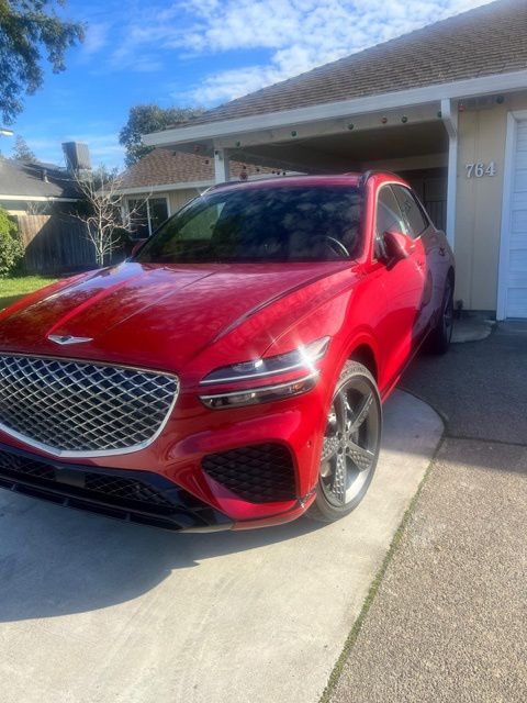 Red 2023 Genesis GV70 2.5T AWD SUV / Crossover All-Wheel Drive 8-Speed Automatic