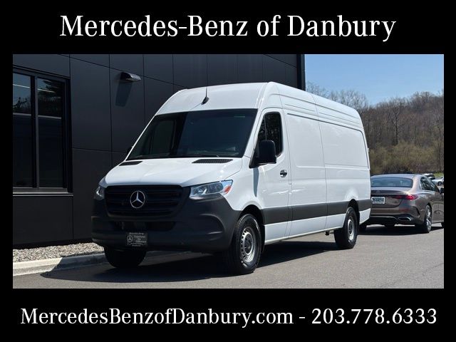 Arctic White 2025 Mercedes-Benz Sprinter Cargo 2500 170 High Roof RWD Van Rear-Wheel Drive 9-Speed Automatic