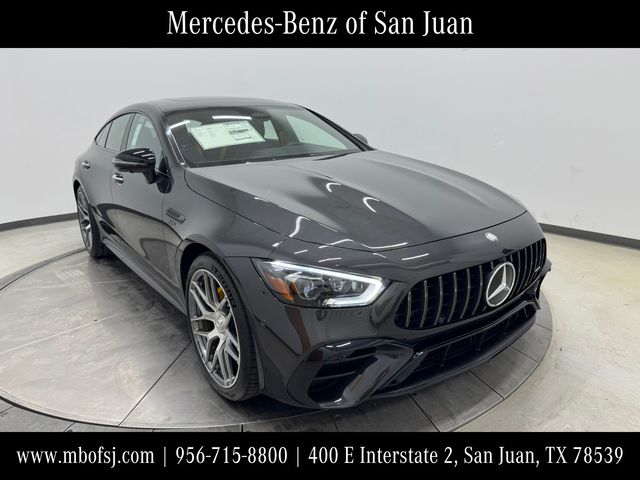 Gray (Graphite Grey Metallic) 2026 Mercedes-Benz AMG GT 43 4MATIC Coupe All-Wheel Drive 9-Speed Automatic