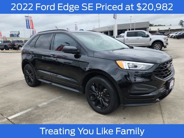 Agate Black Metallic 2022 Ford Edge SE AWD SUV / Crossover All-Wheel Drive 8-Speed Automatic