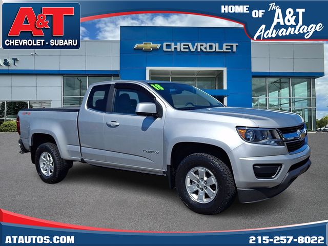 Silver Ice Metallic 2018 Chevrolet Colorado Pickup Truck Four-Wheel Drive 6-Speed Automatic
