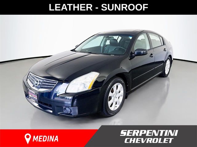 Super Black 2008 Nissan Maxima SL Sedan Front-Wheel Drive Continuously Variable Transmission
