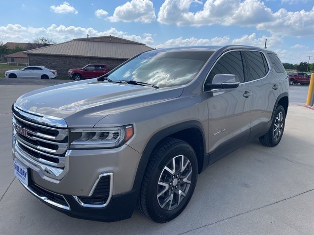 Light Stone Metallic 2023 GMC Acadia SLE FWD SUV / Crossover Front-Wheel Drive 9-Speed Automatic