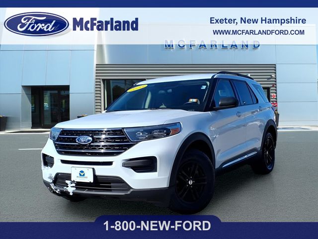 Oxford White 2020 Ford Explorer XLT AWD SUV / Crossover All-Wheel Drive Automatic