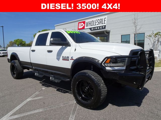 Bright White Clearcoat 2018 RAM 3500 Tradesman Crew Cab LB 4WD Pickup Truck Four-Wheel Drive 6-Speed Automatic