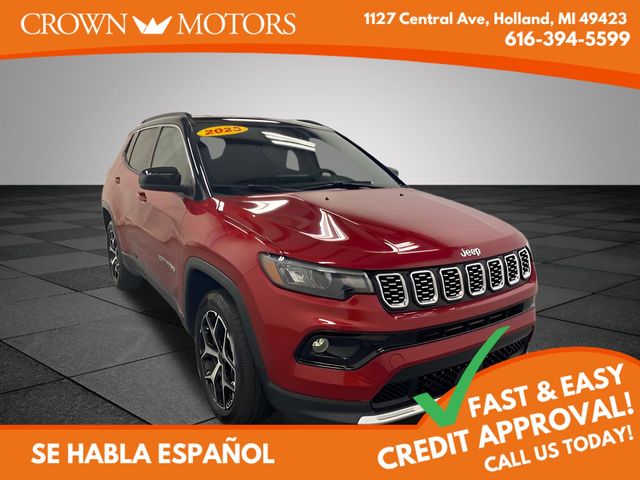 Red Hot Pearlcoat 2025 Jeep Compass SUV / Crossover Four-Wheel Drive 8-Speed Automatic
