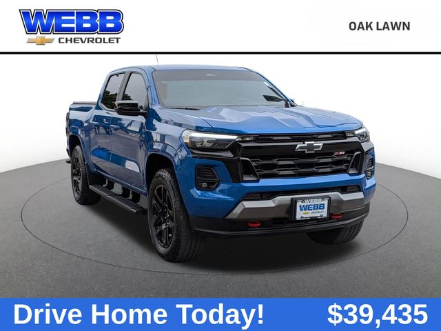 Glacier Blue Metallic 2024 Chevrolet Colorado Z71 Crew Cab 4WD Pickup Truck Four-Wheel Drive 8-Speed Automatic