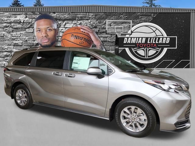 Heavy Metallic 2026 Toyota Sienna Minivan Front-Wheel Drive Continuously Variable Transmission