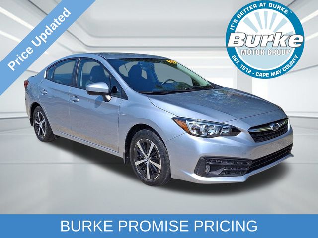 Ice Silver Metallic 2023 Subaru Impreza Sedan All-Wheel Drive Continuously Variable Transmission