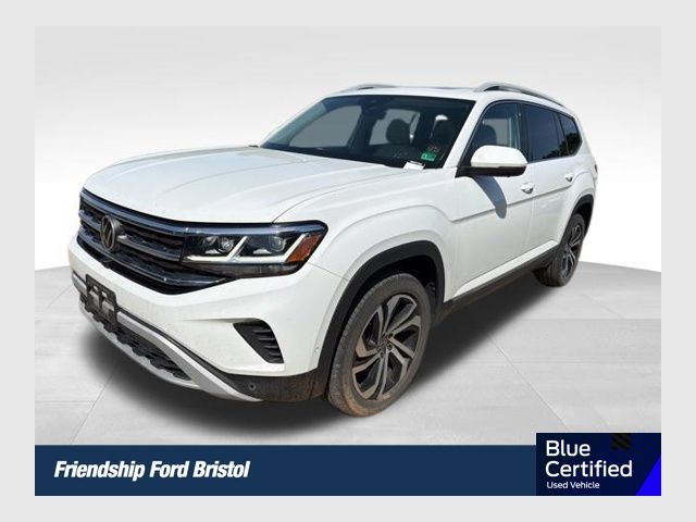 White 2021 Volkswagen Atlas V6 SEL Premium 4Motion SUV / Crossover All-Wheel Drive 8-Speed Automatic
