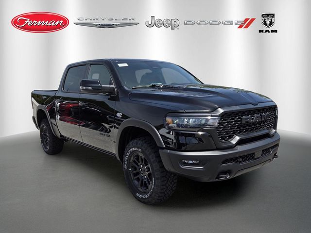Diamond Black Crystal Pearlcoat 2026 RAM 1500 Rebel Crew Cab 4WD Pickup Truck Four-Wheel Drive 8-Speed Automatic