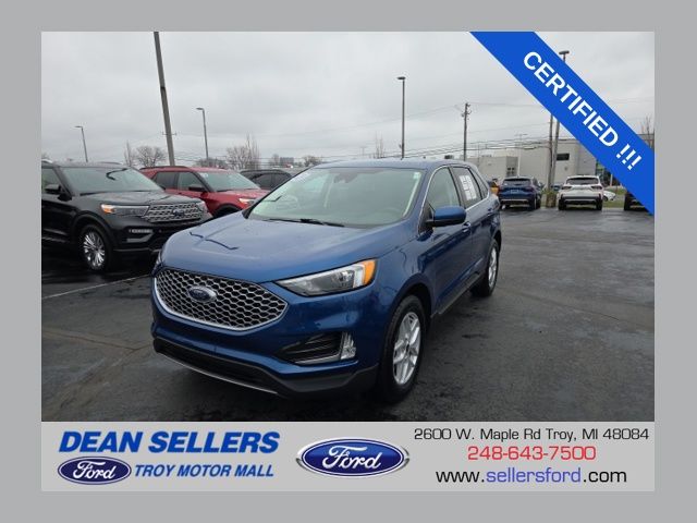 Atlas Blue Metallic 2023 Ford Edge SEL AWD SUV / Crossover All-Wheel Drive 8-Speed Automatic