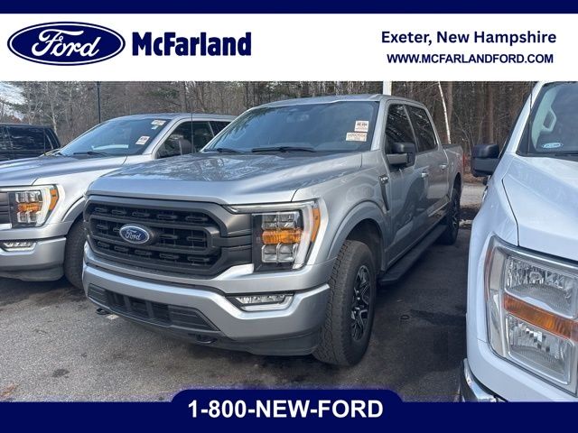 Iconic Silver Metallic 2023 Ford F-150 XLT SuperCrew 4WD Pickup Truck Four-Wheel Drive Automatic