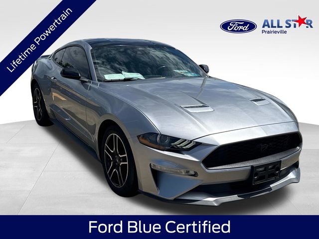 Silver 2021 Ford Mustang EcoBoost Premium Coupe RWD Coupe Rear-Wheel Drive Automatic