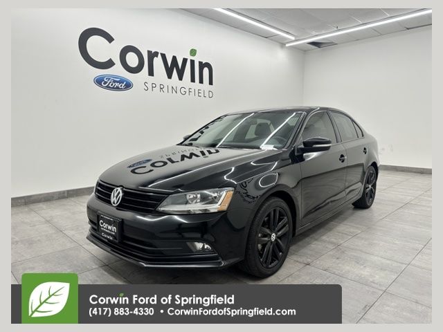 Black Uni 2018 Volkswagen Jetta 1.8T SE Sport FWD Sedan Front-Wheel Drive 6-Speed Automatic
