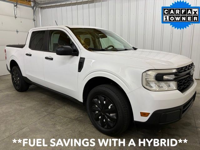 Oxford White 2022 Ford Maverick Pickup Truck Front-Wheel Drive Continuously Variable Transmission