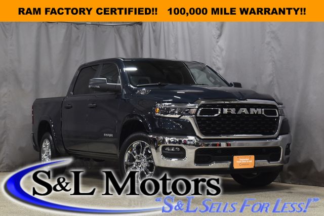 Forged Blue Metallic 2025 RAM 1500 Big Horn Crew Cab 4WD Pickup Truck Four-Wheel Drive 8-Speed Automatic