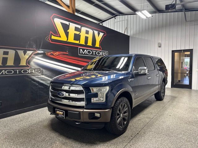 Blue 2016 Ford F-150 Pickup Truck Four-Wheel Drive 6-Speed Automatic
