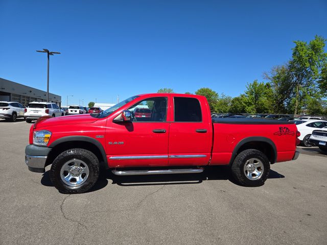 Flame Red Clearcoat 2008 Dodge RAM 1500 ST Quad Cab 4WD Pickup Truck Four-Wheel Drive 5-Speed Automatic