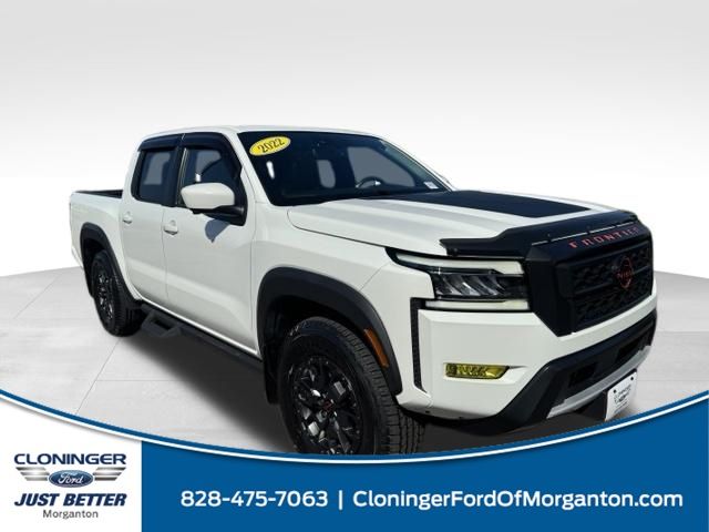 Glacier White 2022 Nissan Frontier Pickup Truck Four-Wheel Drive 9-Speed Automatic