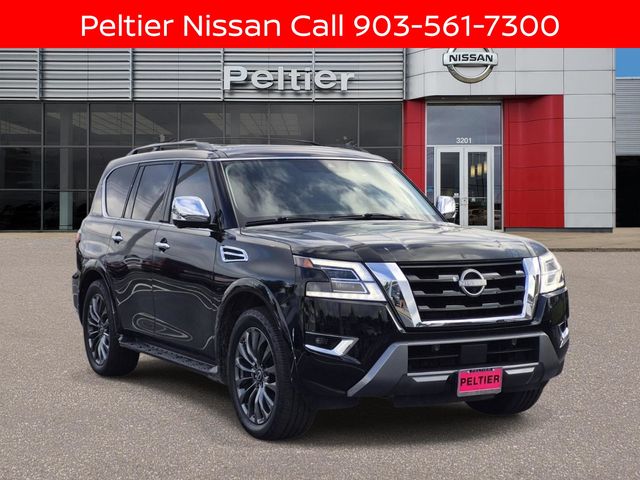 Super Black 2024 Nissan Armada Platinum 4WD SUV / Crossover Four-Wheel Drive 7-Speed Automatic