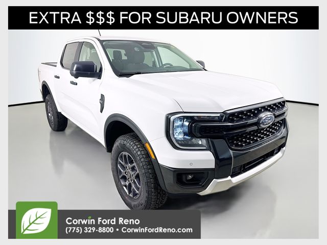 Oxford White 2026 Ford Ranger XLT SuperCrew 4WD Pickup Truck Four-Wheel Drive Automatic