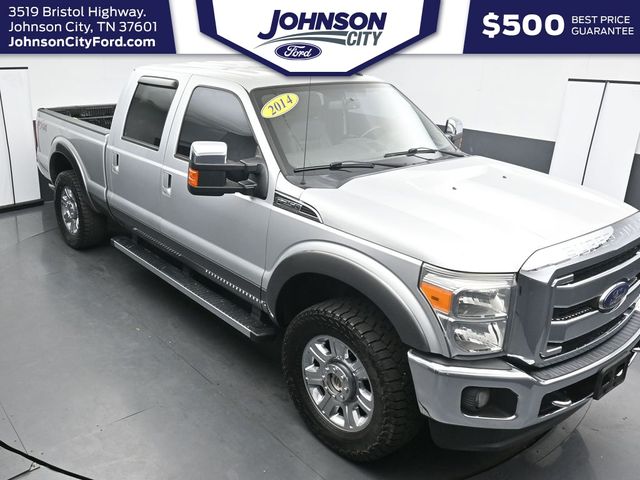 Ingot Silver Metallic 2014 Ford F-250 Super Duty Lariat Crew Cab 4WD Pickup Truck Four-Wheel Drive 6-Speed Automatic
