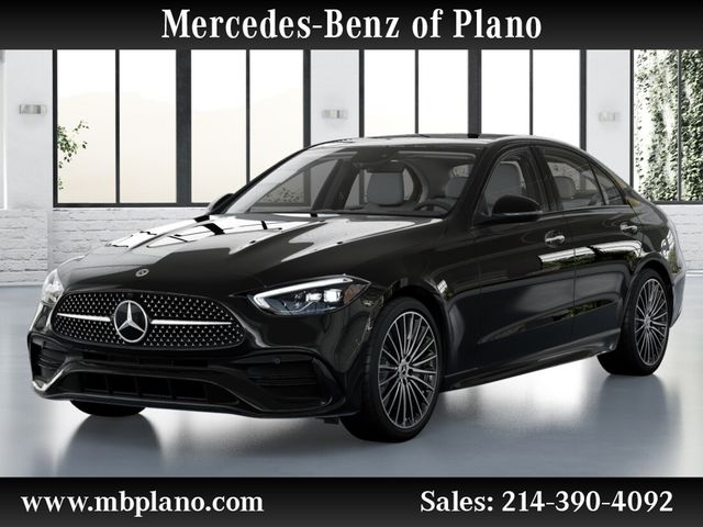 Black 2026 Mercedes-Benz C-Class Sedan All-Wheel Drive 9-Speed Automatic