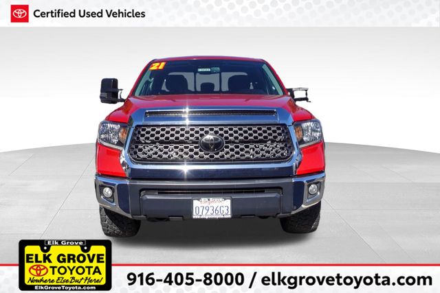Barcelona Red Metallic 2021 Toyota Tundra Pickup Truck Four-Wheel Drive 6-Speed Automatic