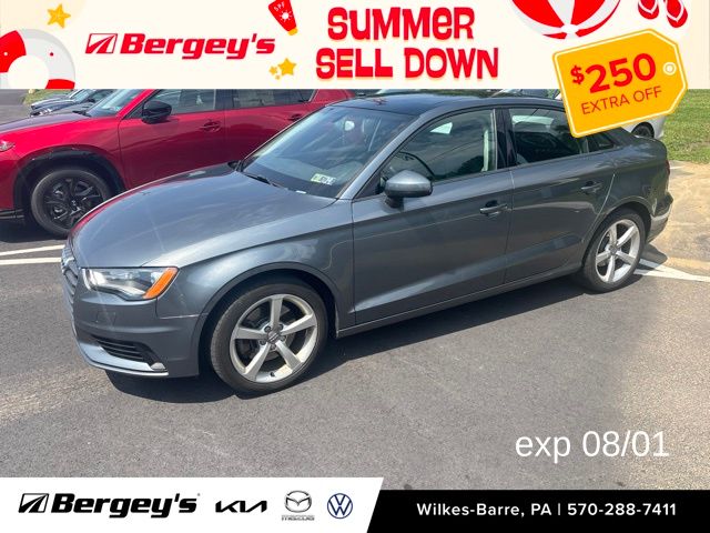 Monsoon Gray Metallic 2015 Audi A3 Sedan All-Wheel Drive 6-Speed Automatic